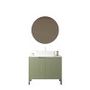 GDFStudio Hamel Freestanding Bathroom Vanity with Glossy White Ceramic Basin - 2 of 4