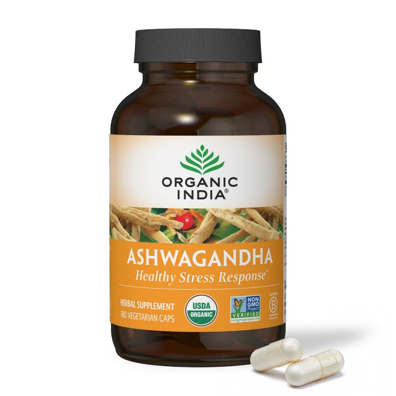 ORGANIC INDIA Ashwagandha Herbal Supplement, 1 of 8
