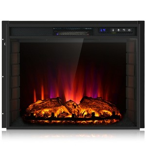 Tangkula 26 Inch Recessed Electric Fireplace Insert heater W/ Remote Control 750W/1500W - 1 of 4