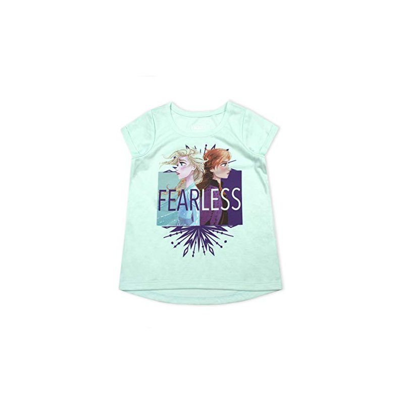 Disney Girl's 3-Pack Anna and Elsa Fearless Short Sleeve A-Line Frozen II Tee Shirts for Toddler, 2 of 5