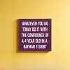 Slickblue Inspirational Wood Wall Sign 7x7 – Funny Motivational Quote for Office, Bedroom or Entryway, Color Options - 2 of 3