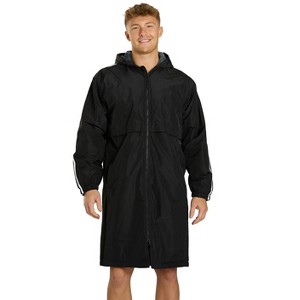 Sporti Striped Comfort Fleece-Lined Swim Parka - 1 of 4
