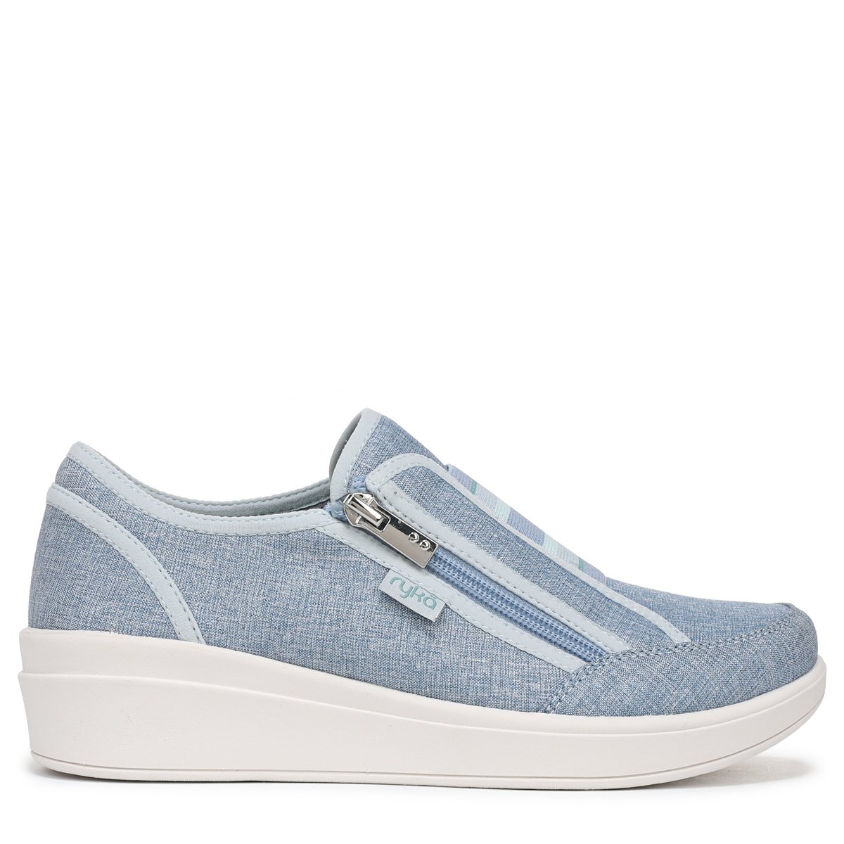Обувь Ryka Womens Lounge Zip Shoes Flintstone Blue 8 M — фото 3