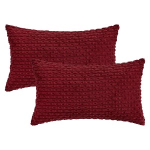 REGALWOVEN Soft Corduroy Throw Pillow Covers for Couch Bed Sofa Home Decor 2 Pcs - 1 of 4