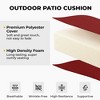 Peace Nest Solid Outdoor Patio Seat Cushion Set of 4 - 4 of 4