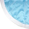 Northlight 48" Blue and White Glittered Snowflake Christmas Tree Skirt - 3 of 3