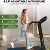 Belatt Folding Treadmill, 3.5 HP Motor - 12 Programs, 330 lb Capacity, LED Display and Hydraulic Folding, Home Gym Treadmill - 2 of 4