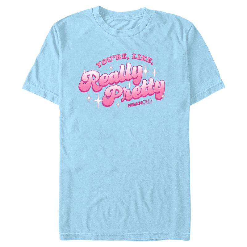 Men's Mean Girls Valentine's Day You're Like Really Pretty T-Shirt, 1 of 5