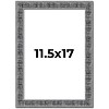 PosterPalooza | Distressed Black Picture Frame - UV Acrylic, Foam Board Backing, Hanging Hardware - 2 of 4