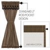 Black Star Door Panel with Attached Scalloped Layered Valance 72x40 VHC Brand - 4 of 4
