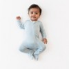 Kyte Baby Zippered Footie in Fog - 4 of 4