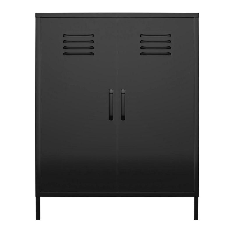 RealRooms Shadwick 2 Door Metal Locker Storage Cabinet, 1 of 16