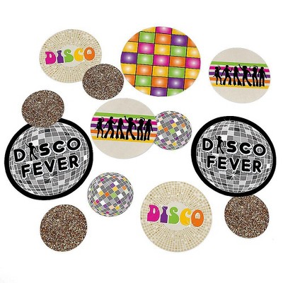 Big Dot of Happiness 70's Disco - 1970s Party Giant Circle Confetti - Disco Fever Party Decorations - Large Confetti 27 Count