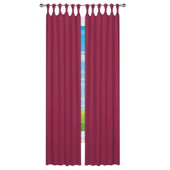 Collections Etc Knotted Top Blackout Curtain Panels