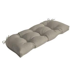 ARDEN earthFIBER Outdoor Wicker Settee Cushion, 41.5 x 18, Water Repellent, Fade Resistant 41.5 x 18, Sandbar Taupe Texture - 1 of 4