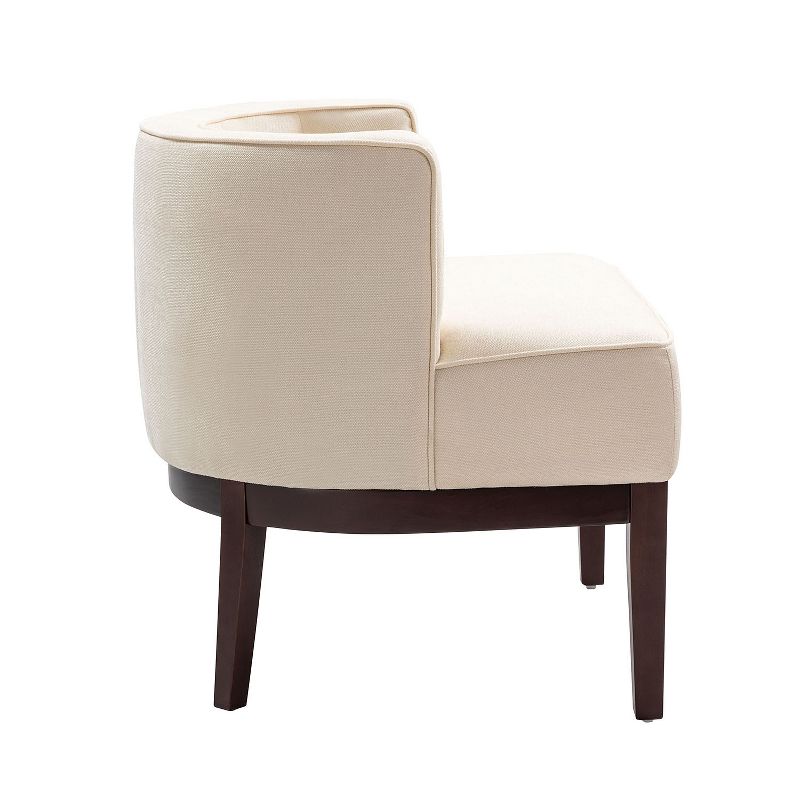 Set of 2 Renaud Upholstered Barrel Chair with solid wood legs | ARTFUL LIVING DESIGN, 3 of 12