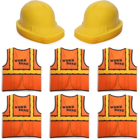 Melissa & Doug Construction Worker Role Play Costume Dress-up Set (6pc) :  Target