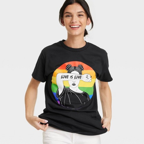 Pride Adult Short Sleeve 'love Is Love' T-shirt - Black Xxl : Target