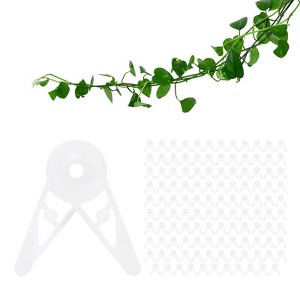 Unique Bargains Durable Plastic Adjustable Weather Resistant Plant Clips - 1 of 4