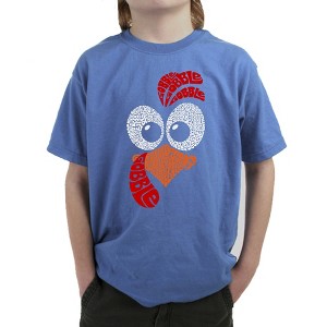 LA Pop Art Turkey Face - Boy's Word Art T-Shirt - 1 of 4