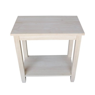 Classic Solid Wood Solano Accent Table in Natural Finish
