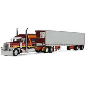 Peterbilt 389 w/70" Mid-Roof Sleeper & 53' Trailer 1/64 Diecast Model by DCP/First Gear - 1 of 1