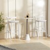 Tangkula Bar Height Stools Set of 2 Bar Chair w/ Acacia Wood Frame Supporting Legs - 3 of 4