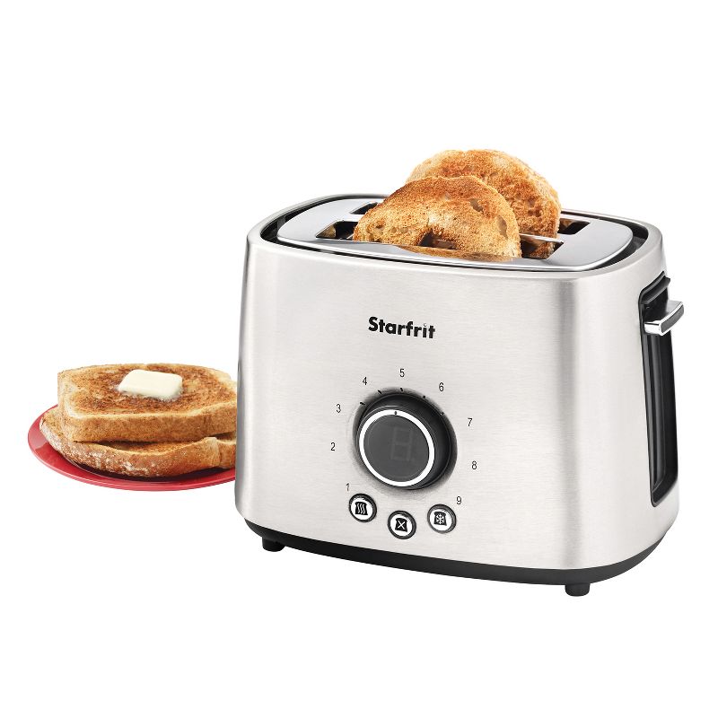 Starfrit 2-Slice Toaster, Brushed Stainless Steel, 5 of 7