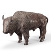SPI Home Prairie Strider Buffalo Sculpture – Aluminum Western Accent, 20” Bronze Wildlife Decor for Shelf or Desk - 2 of 4