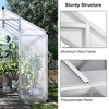 6x10 FT Greenhouse for Outdoors, Polycarbonate Greenhouse with Quick Setup Structure and Roof Vent - 2 of 4