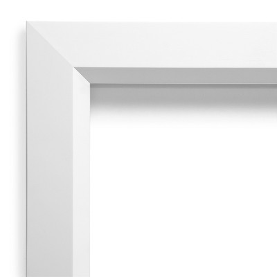 Blanco White Framed Grey Cork Bulletin Board, 28 x 20 Inches