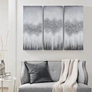Heavily Embellished 3-piece Canvas Wall Art Set - 1 of 4