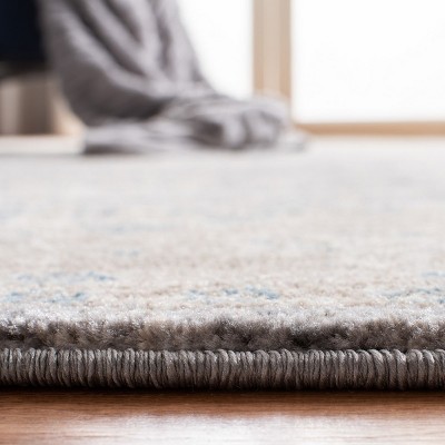 Sofia Light Gray and Beige Synthetic Rectangular Area Rug