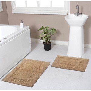 Classy Bathmat Collection Cotton Tufted Set of 2 Bath Rug Set - Home Weavers - 1 of 4