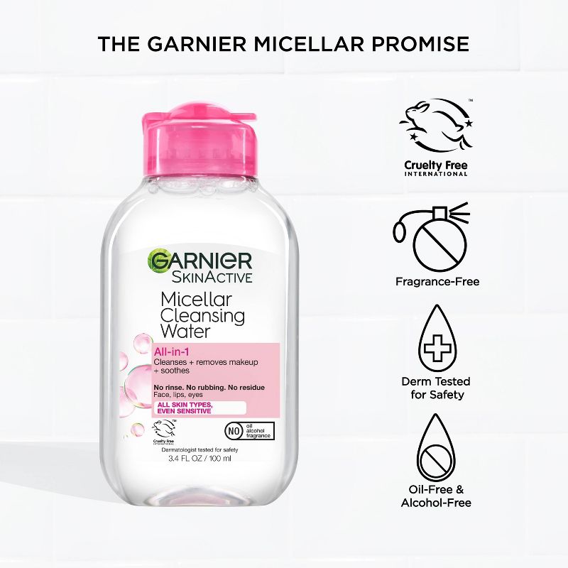 Garnier SKINACTIVE Micellar Cleansing Water All-in-1 Makeup Remover & Cleanser, 6 of 17