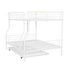 NicBex Full Over Full Bunk Bed with Safety Guardrail and Trundle,Loft Bed with Ladder and Converts to 2 Beds,Noise Reduced Bunk Beds for Bedroom - 2 of 4