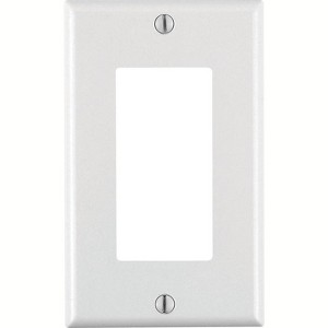 Leviton Decora White 1 gang Thermoset Plastic Decorator Wall Plate (Pack of 20) - 1 of 1