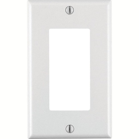 Leviton Decora White 1 gang Thermoset Plastic Decorator Wall Plate (Pack of 20) - image 1 of 1