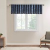 Gracie Mills Saffron Botanical Embroidered Faux Silk Window Valance - 3 of 4