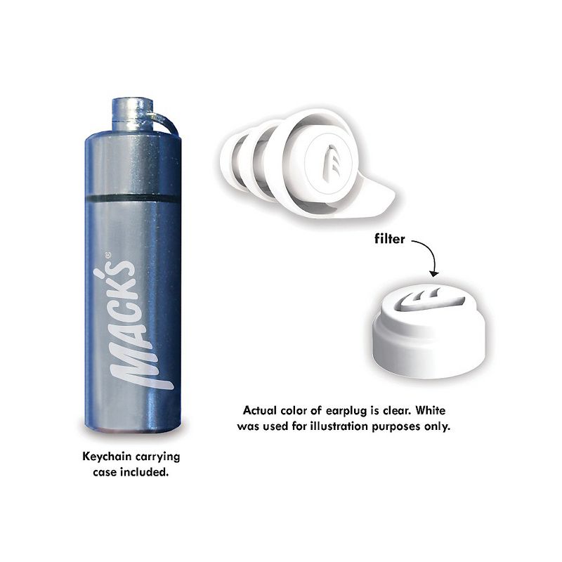 Mack's Hear Plugs, High Fidelity Ear Plugs, 2 of 3