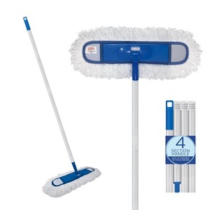 Lola Products 360 Degree Flexible 18" Dust Mop - Fine Fiber, Washable, Attracts Dust &  Dirt Like a Magnet, has Swivel Hang Cap, 1 Count - 1 of 4