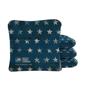Skip's Garage | Vintage American Flag Synergy Pro Cornhole Bags (Set of 4) - 1 of 4