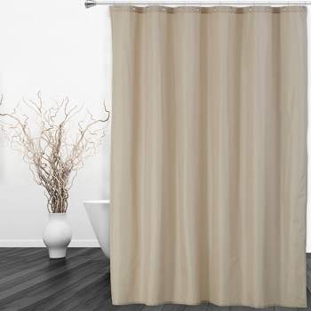 Trinity Waterproof Fabric Shower Curtain Liner with Magnets