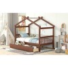 Twin Size Wooden House Bed with Two Drawers - 3 of 4