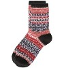 Memoi Women's Holiday Wonder Fairisle Soft-fit Crew Socks - 3 of 4