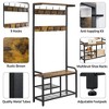 Yaheetech 72"H Multifunctional Hall Tree Entryway Coat Rack with Top Shelf - 4 of 4