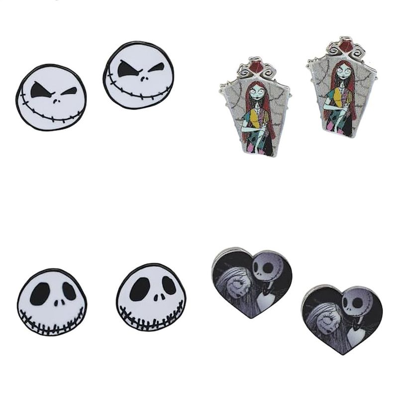 Nightmare Before Christmas Large Stud 12 Day Multi Character Earring Mystery Pack Multicoloured, 4 of 7
