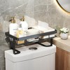 Over The Toilet Storage, 1-Tier Bathroom Organizers and Storage, Over Toilet Bathroom Organizer, No Drilling Storage Shelf - 2 of 4