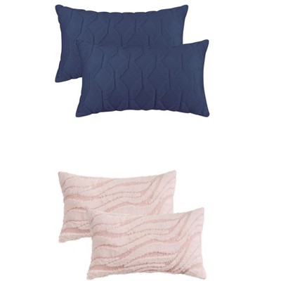 REGALWOVEN 4 Pcs Solid Soft Throw Pillow Covers for Living Room, Sofa, Couch