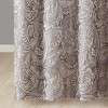 SEVOBAL Shower Curtain Traditional Paisley Jacquard with Coordinating Solid and Piping Detail, Multicolored, 72"*72"*0.13" - 4 of 4